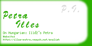 petra illes business card